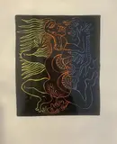 L'homme dragon, [19]95 by Robert Combas, Lithographie en couleurs, sold Feb 2024
