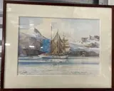 Terre Neuves dans le grand Nord by Guy L'Hostis, Aquarelle, sold Feb 2024