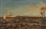 Vue de Séville depuis Triana by Joaquín Domínguez Bécquer, Toile d'origine, sold Jun 2023