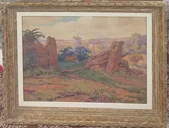Paysage by Achille Mohrien, Aquarelle signée en bas à droite, sold Dec 2025