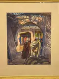 Souk au Maroc by Louis John Endres, Aquarelle, sold Dec 2025