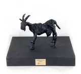 Chèvre by Michel Audiard, Bronze sur socle en bois noirci Dim, sold Dec 2025
