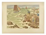 Les mousses, 1906 (Toudouze pp. 98 et 164 / Gamet no. 44 / Levasseur-Le Bohec p. 142) Planche 3 sur 4 de la série Au Vent de Noroît by Henri Rivière, Lithographie en, sold Dec 2025