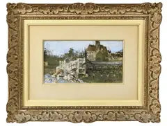 Pont de Moret by Pierre Eugène Montézin, Aquarelle et gouache, sold Dec 2025