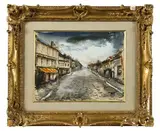 Rue animée by Maurice de Vlaminck, Gouache, sold Dec 2025