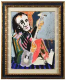 Le guitariste by Bernard Lorjou, Gouache, sold Dec 2025