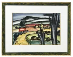 Village dans les Alpilles by Franz Priking, Aquarelle, sold Dec 2025