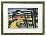 Village dans les Alpilles by Franz Priking, Aquarelle, sold Dec 2025