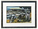 Les marais salants by Franz Priking, Aquarelle, sold Dec 2025