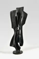 Candide fondeur La flamme de pierre by Roger Desserprit, 1960, Bronze, sold Dec 2025