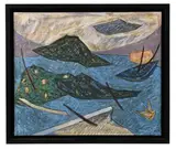 Sans titre by Henri Goetz, Huile et pastel sur papier, sold Dec 2025