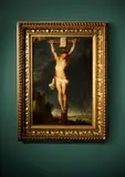 Christ en croix by Peter Paul Rubens, Panneau de chêne, trois planches, aminci et collé sur un panneau parqueté Vers, sold Nov 2025