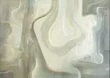 Composition by Bernard Saby, 1964, Gouache, aquarelle et crayon marouflé sur isorel, sold Oct 2019