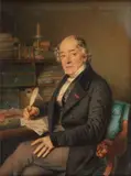 Portrait d'Emmanuel Viollet le Duc, assis, écrivant (père de l'architecte) by Frederic Millet, 1839, Aquarelle et gouache, sold Jun 2019