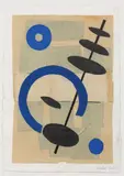Sans titre by Jacques Verdier, 2001, Gouache sur carte Michelin, sold Jun 2019