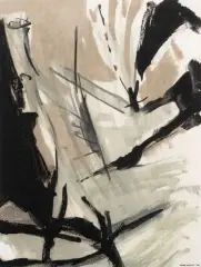 Composition by André Goffin, 1962, Gouache et aquarelle sur papier, sold Jun 2019