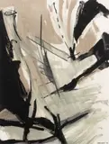Composition by André Goffin, 1962, Gouache et aquarelle sur papier, sold Jun 2019