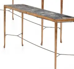 Console intermédiaire by Dries van Noten, Marbre et laiton, sold Jun 2019