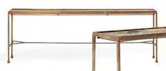 Grande console by Dries van Noten, Marbre et laiton, sold Jun 2019