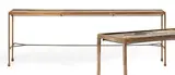 Grande console by Dries van Noten, Marbre et laiton, sold Jun 2019