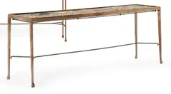 Grande console by Dries van Noten, Marbre et laiton, sold Jun 2019