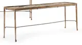 Grande console by Dries van Noten, Marbre et laiton, sold Jun 2019