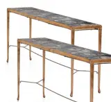Console intermédiaire by Dries van Noten, Marbre et laiton, sold Jun 2019