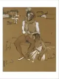 Danseurs by Christian Bérard, Gouache sur papier, sold Jun 2019