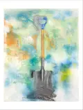 Shovel by Jim Dine, 1975, Pastel et technique mixte sur papier, sold Jun 2019