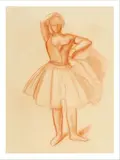 Danseuse debout by André Derain, Sanguine sur papier, sold Jun 2019