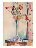 Bouquet de fleurs by Henri Manguin, Aquarelle sur papier, sold Jun 2019