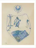 Lewis Carrolls Wunderhorn by Max Ernst, 1970, Lithographie en couleur, sold Jun 2019