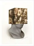 Pensées by Sacha Sosno, 2007, Collage et crayon sur carton, sold Jun 2019