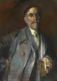 Théophile-Alexandre STEINLEN by Henry de Groux, Pastel, sold Apr 2019