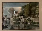 Les lavandières by Jean-Baptiste Millet, Aquarelle signée en bas à droite, sold Feb 2023