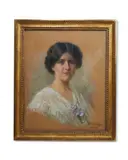 Portrait de femme by Marie Laforge, 1913, Pastel, sold Nov 2022