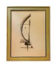 Hommage au masque Fang de René Withofs by Jean Piaubert, Lavis et gouache sur papier, sold Nov 2022