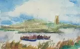 Paysage à la rivière by Willy Eisenschitz, Aquarelle signée en bas à gauche, sold Mar 2020