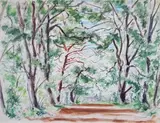 Allée cavalière by André Dignimont, Aquarelle sur traits de crayon signée en bas à droite, sold Mar 2020