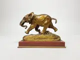 Eléphant courant by Antoine-Louis Barye, Epreuve en bronze à patine vieil or, sold Mar 2020