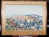 Paysage de Provence by Danièle Fuchs, Aquarelle, sold Feb 2020