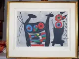 Composition by Joan Miró, Lithographie justifiée "HC" en bas à gauche et signée en bas à droite, sold Feb 2020