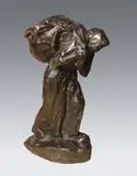 Retour de l’herbe by Jules Dalou, Epreuve en bronze à patine brun nuancé, sold Dec 2019