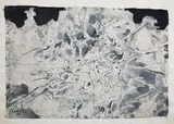 Composition grise et rose by Valerios Caloutsis, 1959, Gouache signée et datée en bas à gauche, sold Dec 2019