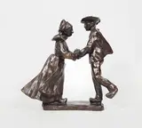 Danse bretonne by Rupert Carabin, Epreuve en bronze à patine brun-rouge nuancé, sold Dec 2019