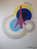 Nord Est Ouest Sud by Robert Delaunay, 1918, Lithographie signée dans la planche et datée (piqûres), sold May 2019