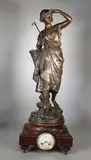 La pêcheuse by Ernest Laurent, Epreuve en bronze à patine brun clair nuancé, sold May 2019