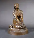 Jeanne d'arc by Henri Chapu, Epreuve en bronze à patine brun nuancé, sold Mar 2019