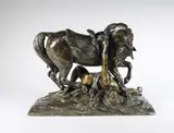 Amazone by Jean-François-Théodore Gechter, Epreuve en bronze à patine brun nuancé, sold Mar 2019