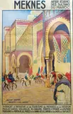 Meknès, antique résidence des sultans du Maroc, Bab Mansour by Mattéo Brondy, Affiche BACONNIER Alger, sold Feb 2019